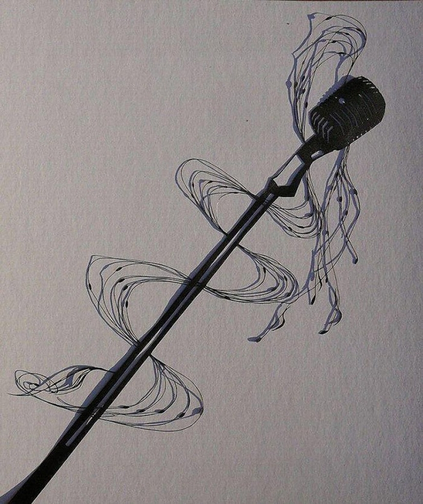 Tallado en papel por el artesano japonés Akira Nagaya