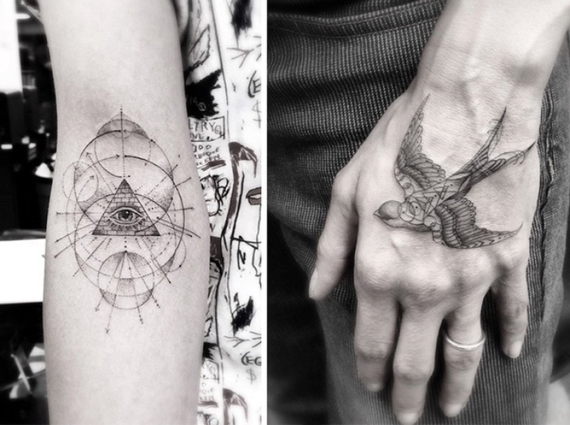 Tatuajes geométricos del Dr. Wu