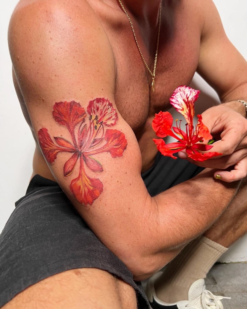 Tatuajes increíbles que no se pueden distinguir de las plantas vivas