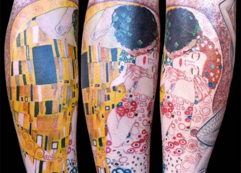 Tatuajes para aquellos que están encantados con el trabajo de Gustav Klimt