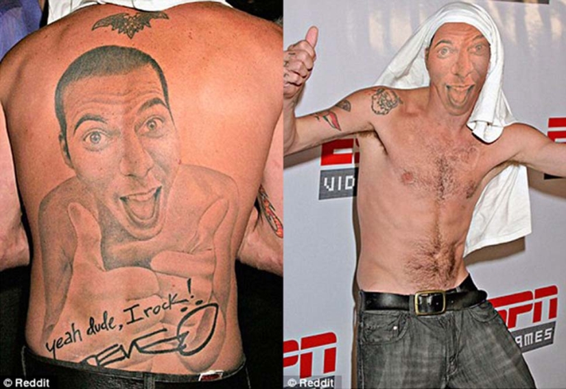 Tatuajes terriblemente malos en la piel y en la vida