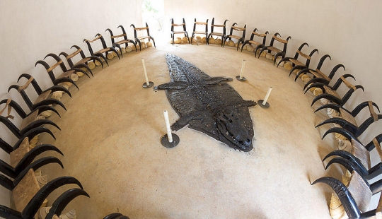 Temple of Death. The black house of Baan Si Dum. Northern Thailand