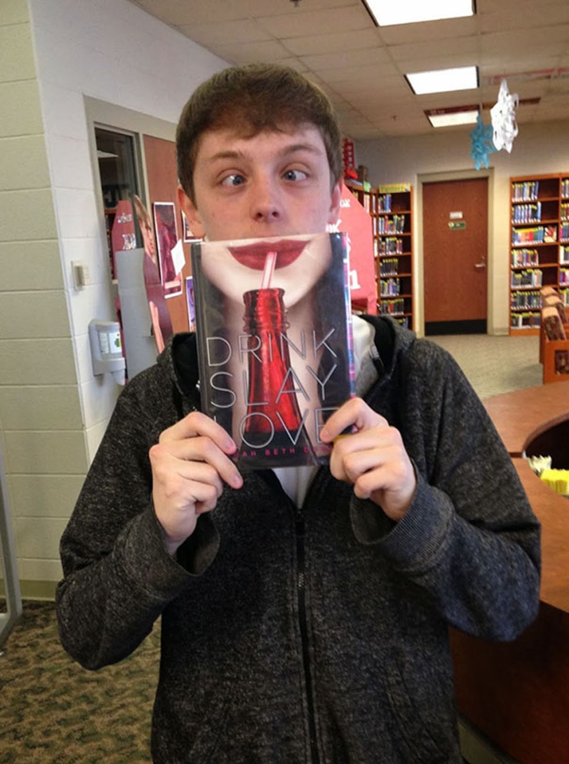 That awkward moment when the cover suits the reader