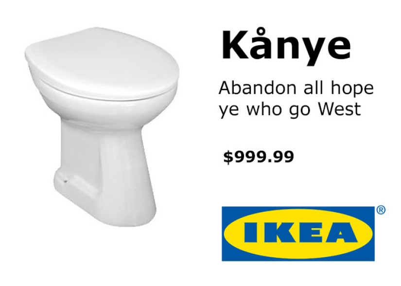 That's such a Kardashian! IKEA and its fans troll Kanye West