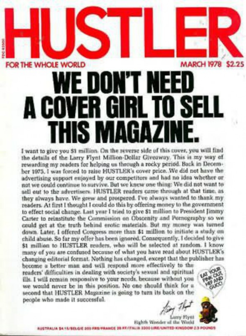 The 10 most scandalous covers of Hustler magazine The 10 most scandalous covers of Hustler magazine