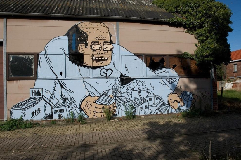 The abandoned village of Doel and its amazing street art
