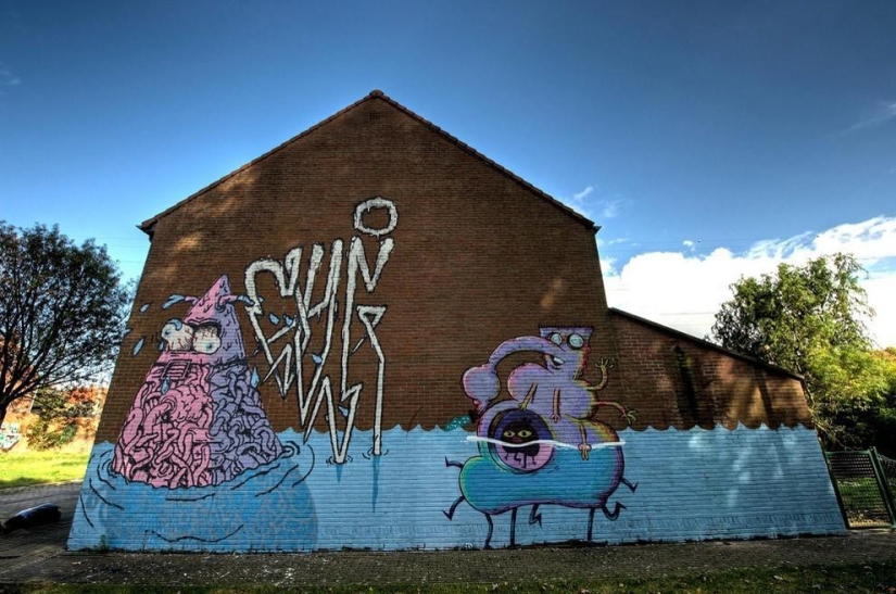 The abandoned village of Doel and its amazing street art