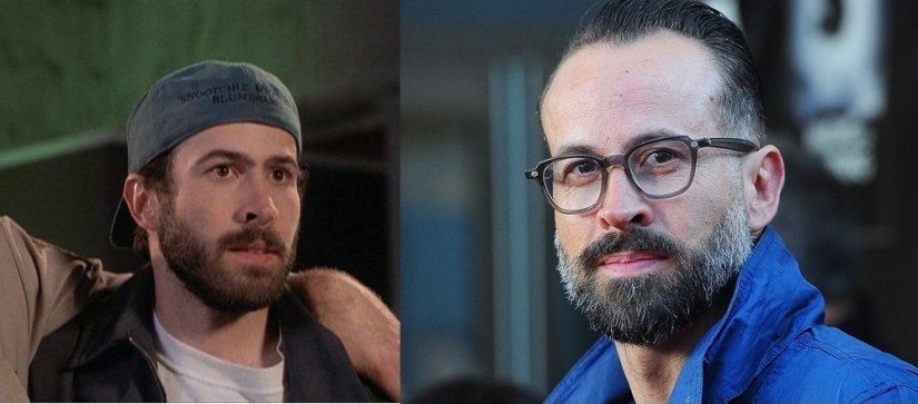 The actors of the movie "Jay and Silent Bob strike back" 16 years ago and now
