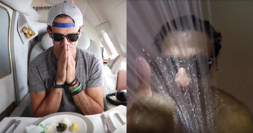 The American blogger flew from Dubai to New York first class for free, a ticket to which costs $ 21,000