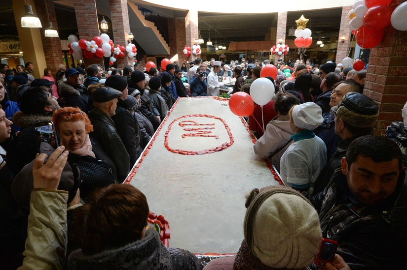 The biggest jelly in the world was prepared in Moscow