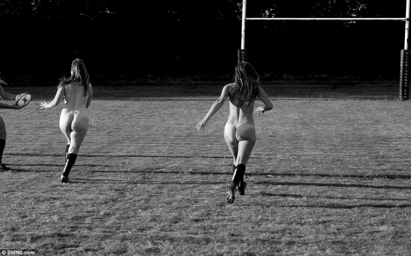 The British women's rugby team took off naked for the calendar The British women's rugby team took off naked for the calendar