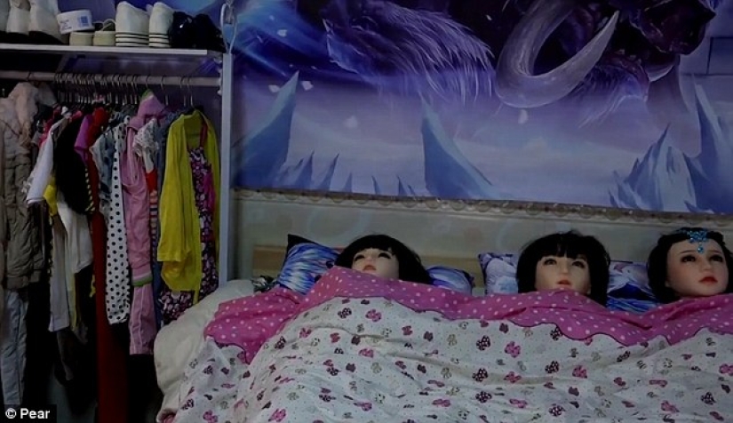 The Chinese started a whole harem of seven rubber women