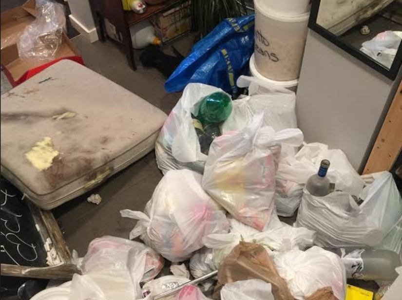 The couple rented out their house on Airbnb, and returned to the wrecked home The couple rented out their house on Airbnb, and returned to the wrecked home