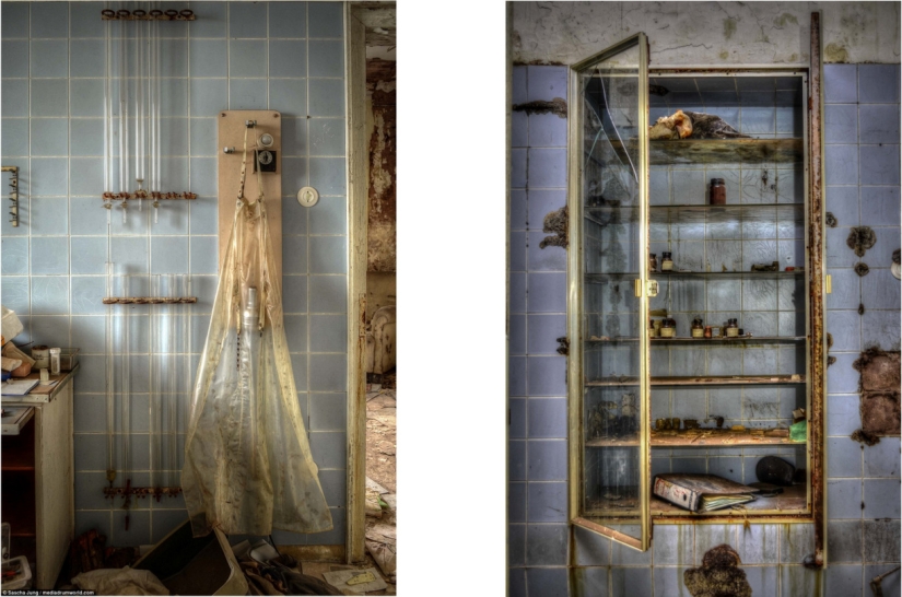 The creepy abandoned operating room of a German urologist has remained untouched for almost 30 years The creepy abandoned operating room of a German urologist has remained untouched for almost 30 years