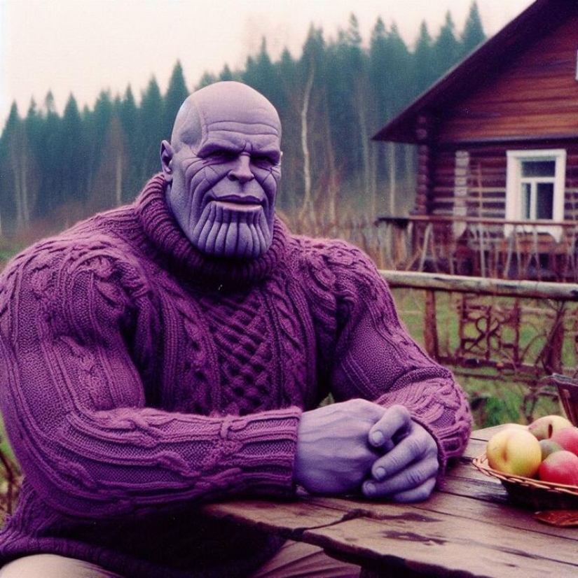 The DALLE-3 neural network sent heroes of films and TV series to the autumn dacha The DALLE-3 neural network sent heroes of films and TV series to the autumn dacha