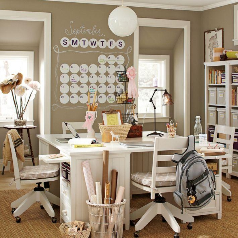 The decoration of the rooms of American teenagers