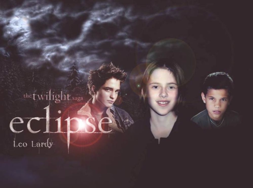 The designer placed children's photos of actors on film posters The designer placed children's photos of actors on film posters