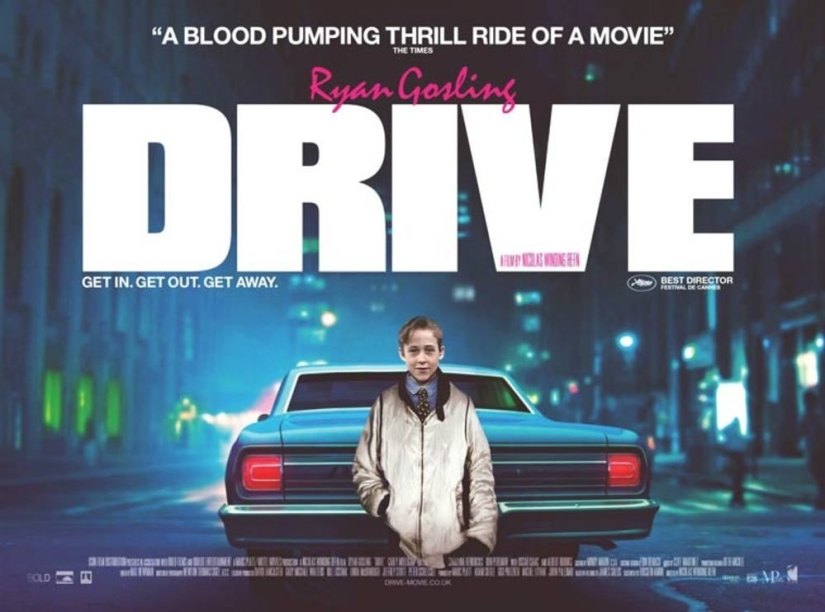 The designer placed children's photos of actors on film posters The designer placed children's photos of actors on film posters