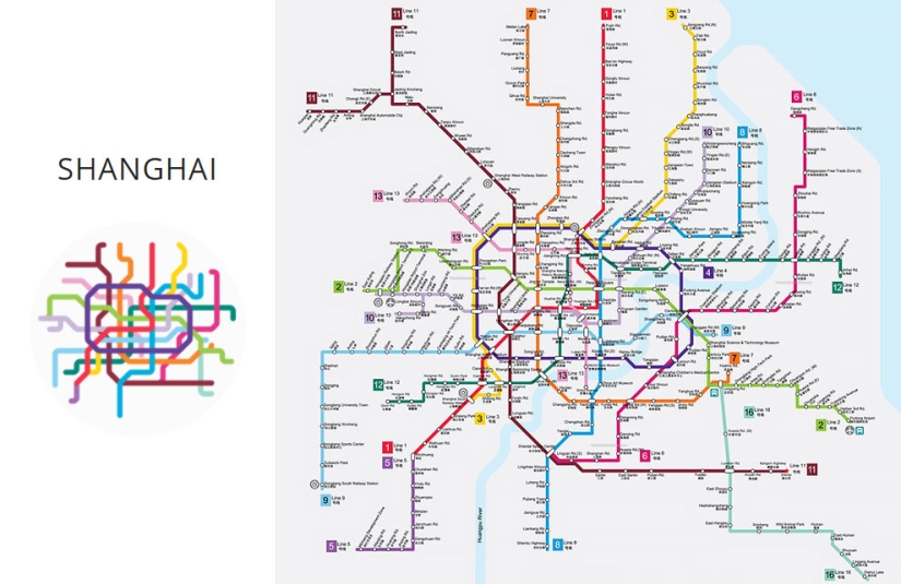 The designer turned the schemes of the world metro into minimalistic symbols The designer turned the schemes of the world metro into minimalistic symbols
