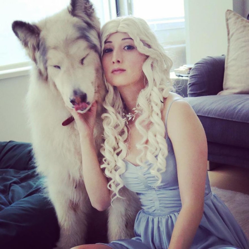 The direwolves from Game of Thrones exist!
