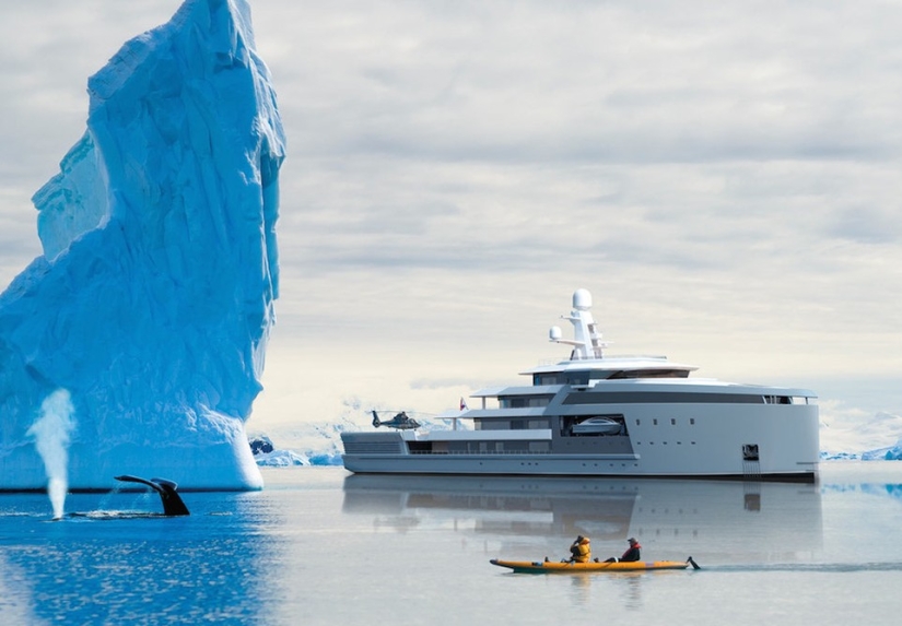 The Dutch built a luxury icebreaker yacht