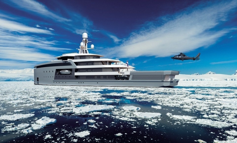 The Dutch built a luxury icebreaker yacht