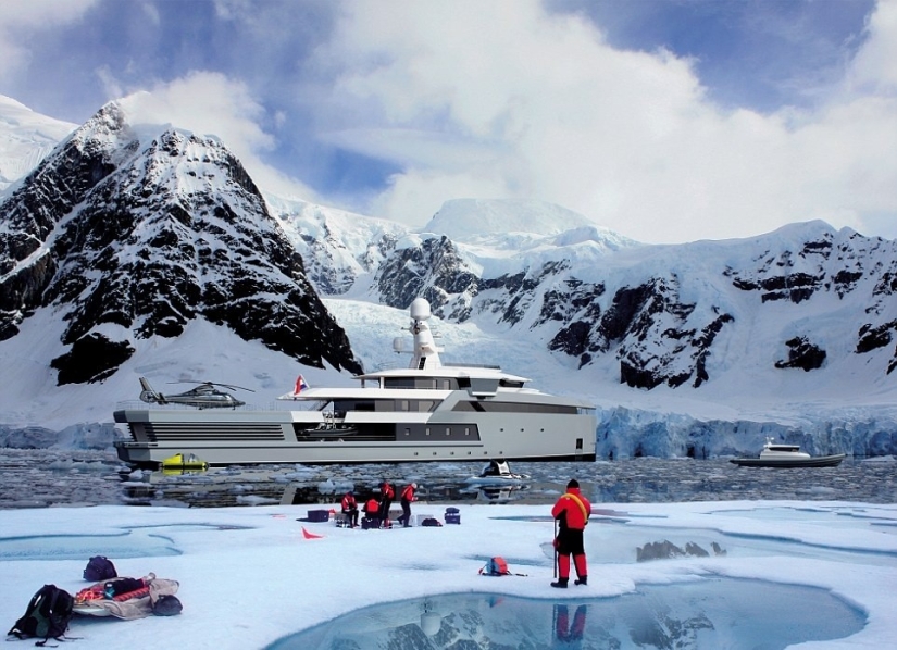 The Dutch built a luxury icebreaker yacht