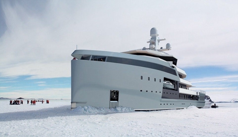 The Dutch built a luxury icebreaker yacht