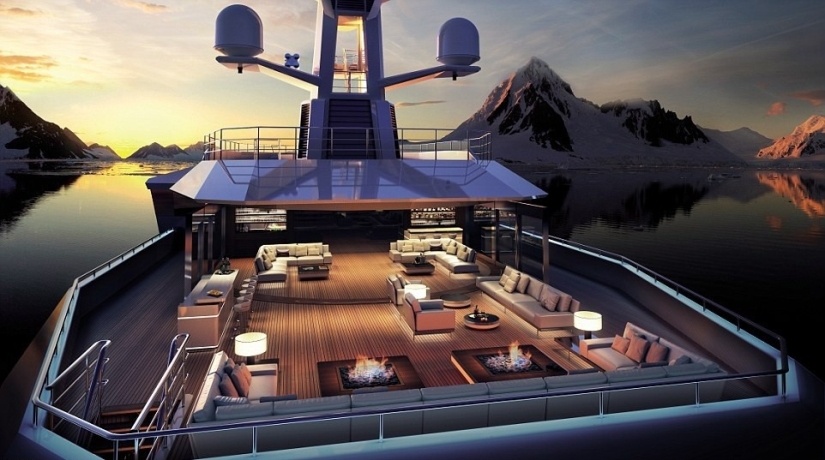 The Dutch built a luxury icebreaker yacht