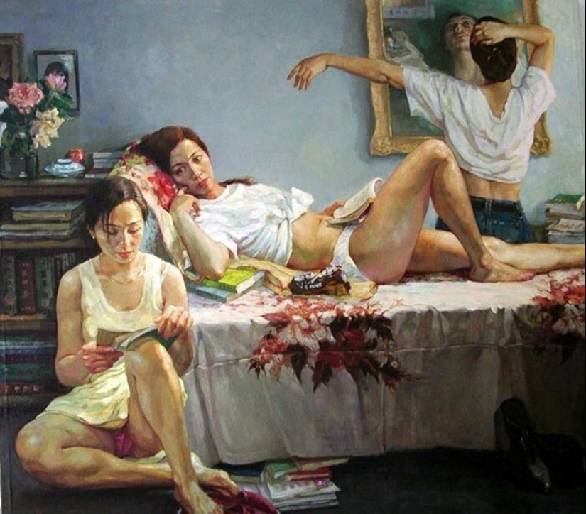 The female figure and its dynamics of movement in ballet in Zhang's paintings The female figure and its dynamics of movement in ballet in Zhang's paintings