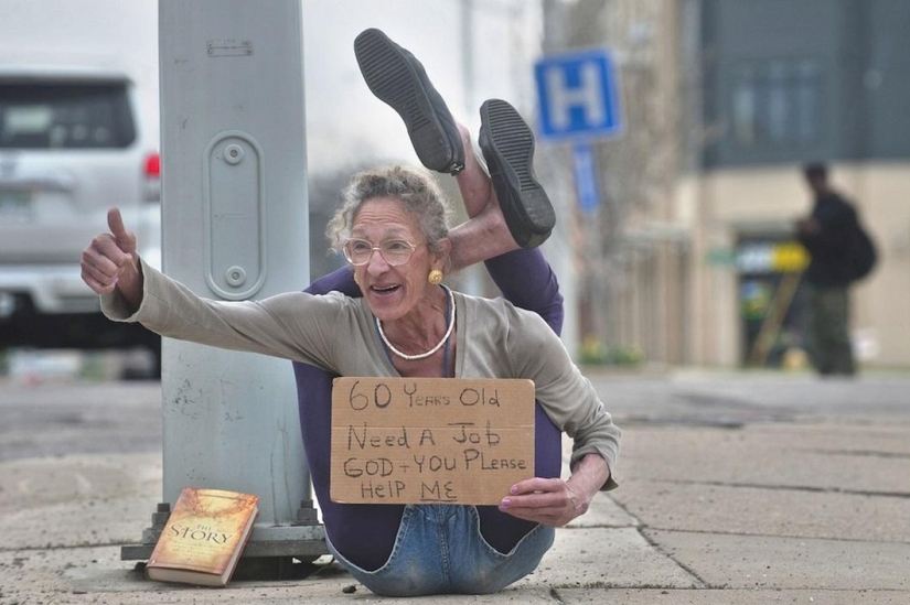 The former Playboy model became a street beggar in her old age