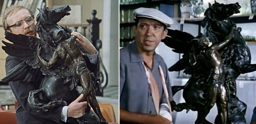 The four-legged star of "Mosfilm": a bronze horse, which was filmed at least as often as Mironov