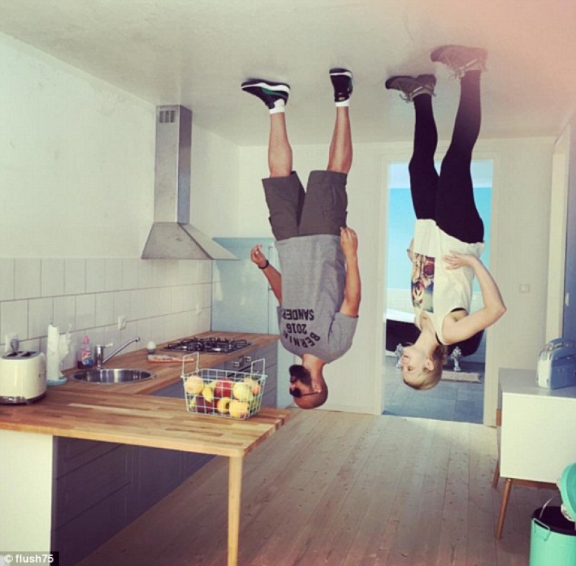 The German cafe, where everything is upside down, is wildly popular with tourists