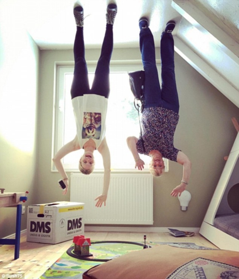 The German cafe, where everything is upside down, is wildly popular with tourists