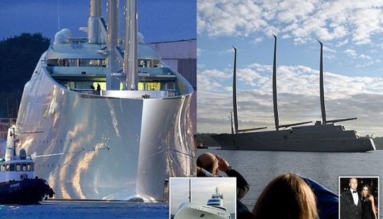 The largest sailing yacht in the world of billionaire Melnichenko for $400 million