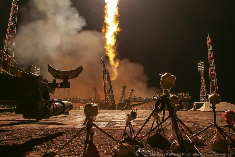 The launch of the Soyuz TMA-20M spacecraft with your own eyes!