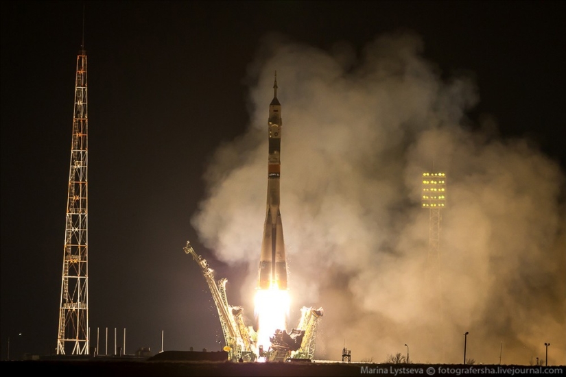 The launch of the Soyuz TMA-20M spacecraft with your own eyes!