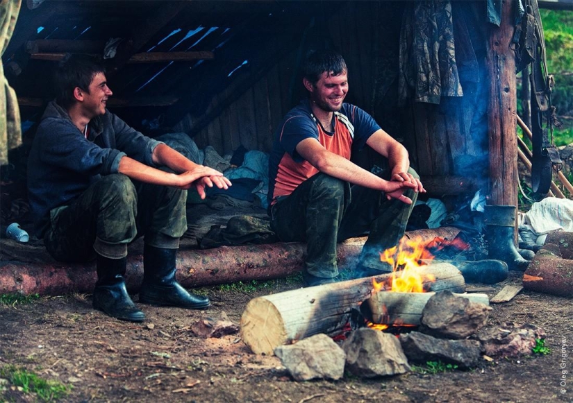 The life of shepherds in the meadow