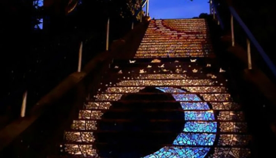 The magic staircase that leads to the moon and the sun