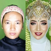 The main thing is for the groom to know: Filipino brides with and without makeup