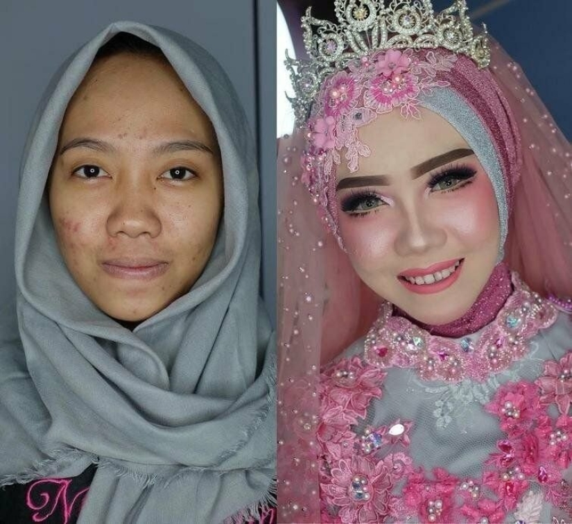 The main thing is for the groom to know: Filipino brides with and without makeup