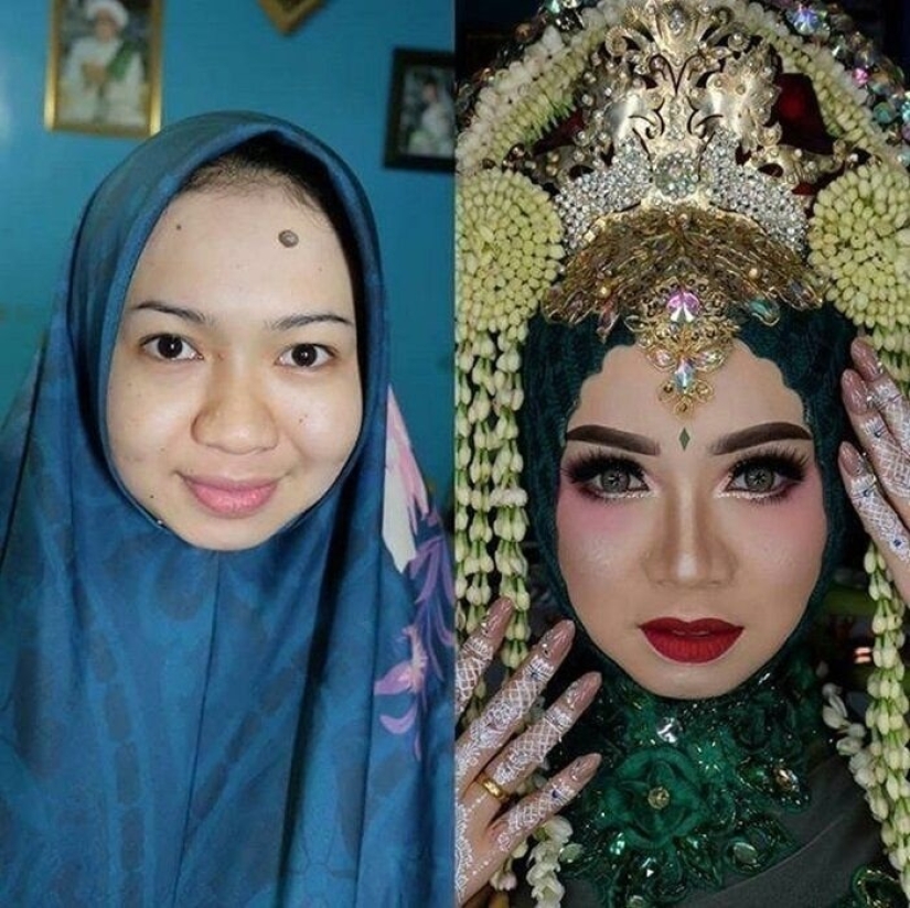 The main thing is for the groom to know: Filipino brides with and without makeup