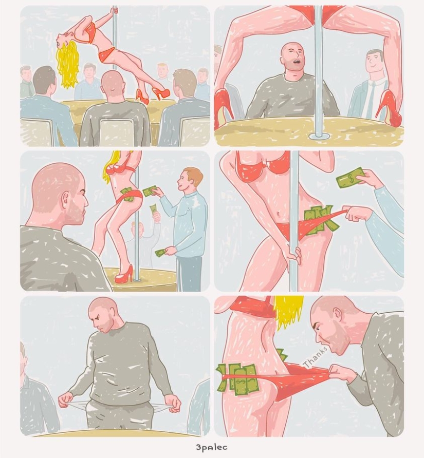 The master of the provocative comic 3Palec