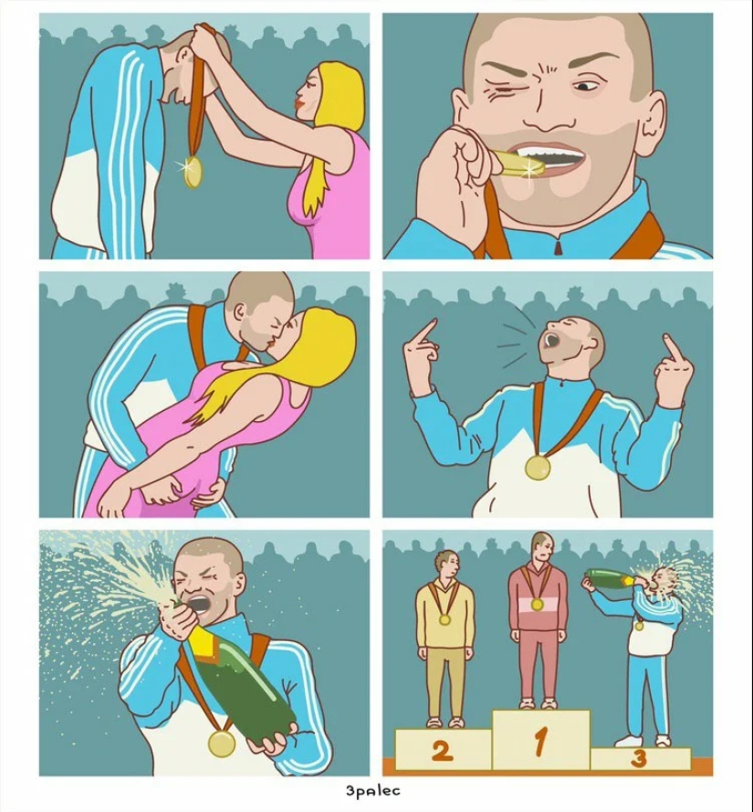 The master of the provocative comic 3Palec