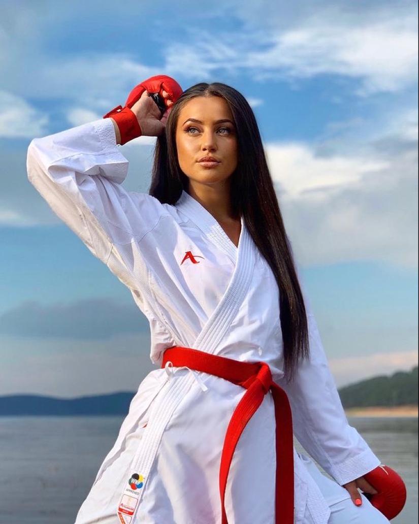 The most beautiful athlete in Macedonia, karateka Monika Stefanovska