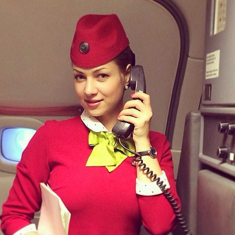 The most beautiful flight attendants in Russia