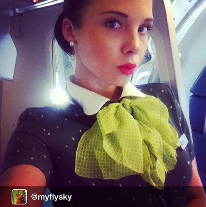 The most beautiful flight attendants in Russia