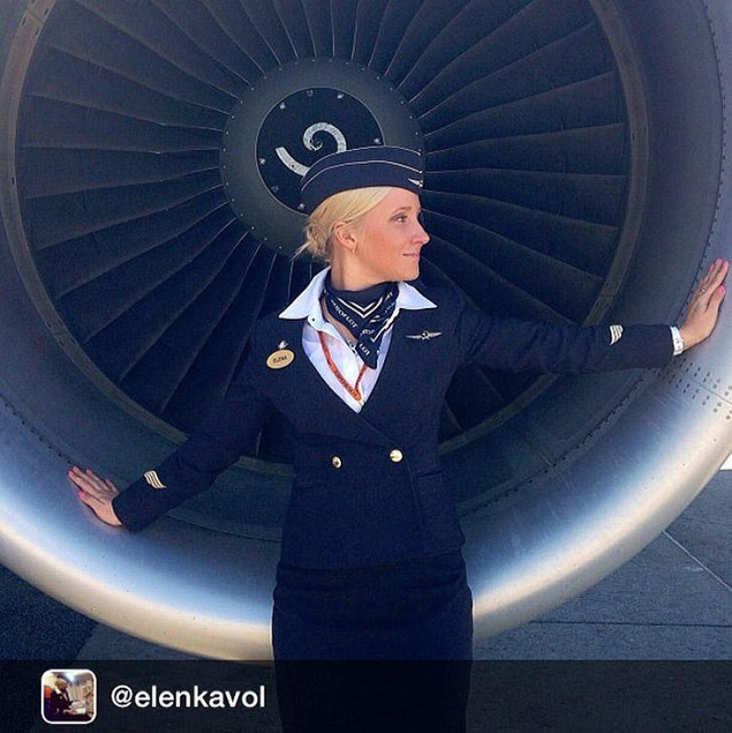 The most beautiful flight attendants in Russia
