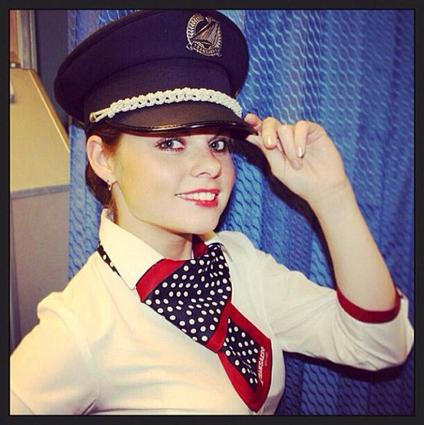 The most beautiful flight attendants in Russia
