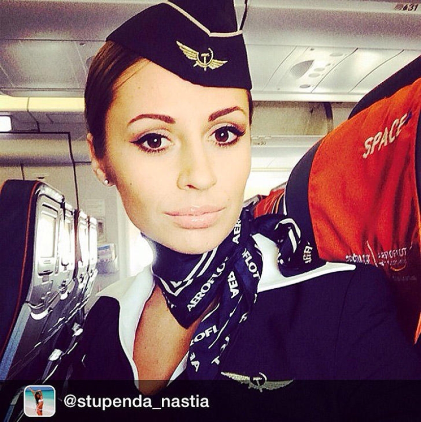 The most beautiful flight attendants in Russia